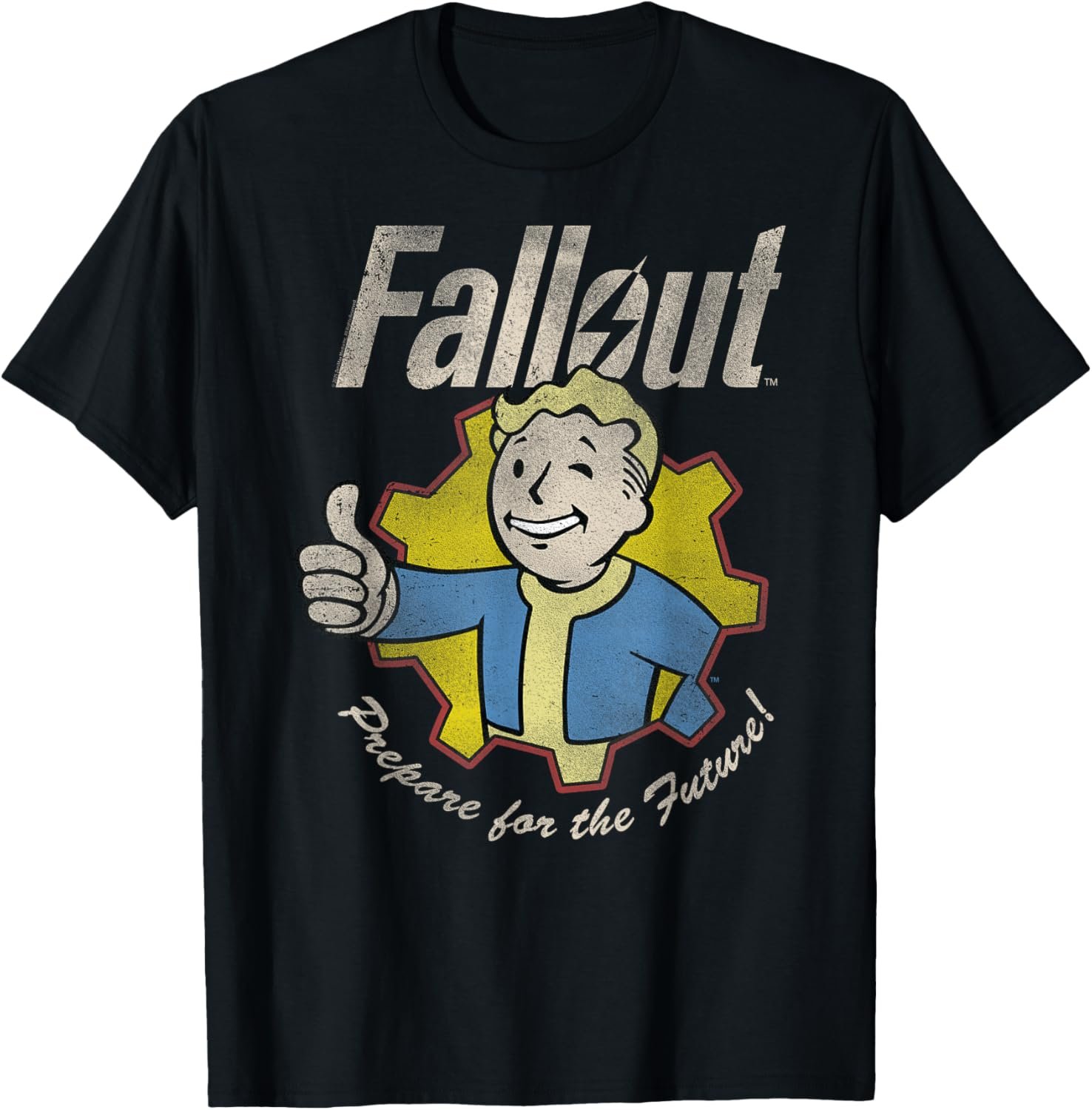 Fallout Video Game Prepare for The Future Vault Boy T-Shirt - Image 2